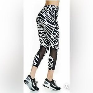 Nike Palm Print Power Epic Lux Running Capri Leggings 21" - XS